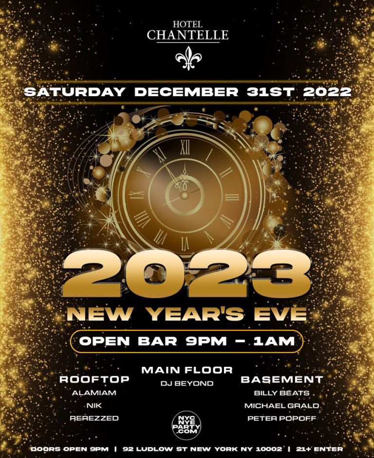Tickets for New Years Eve Hotel Chantelle 12/31, New York LINKStub