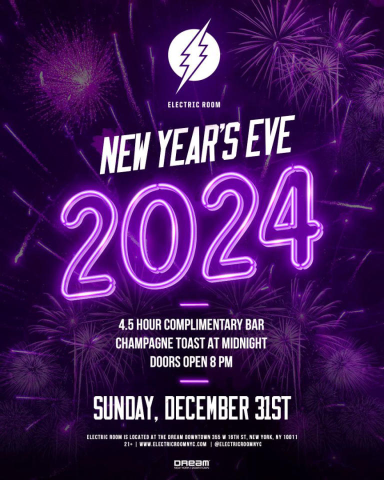 Tickets for NEW YEARS EVE 2024 Electric Room at The Dream Downtown